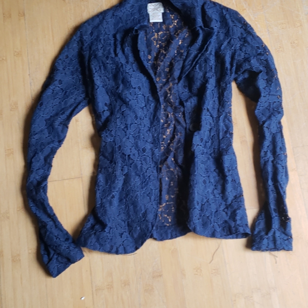 Lace blazer